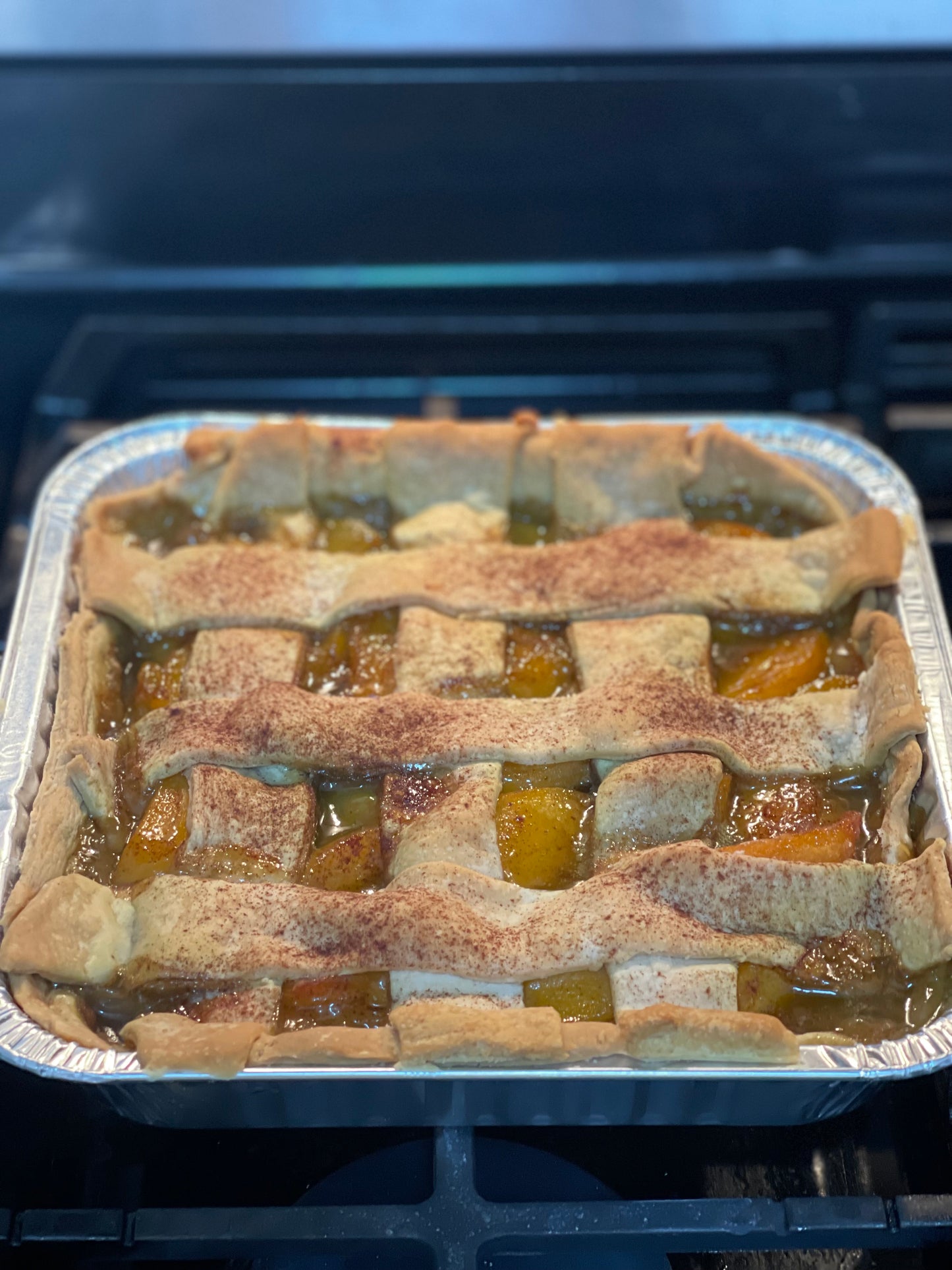 Sky High Peach Cobbler